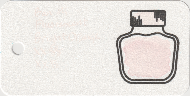 Scan of an ink swatch card made from Col-o-ring paper