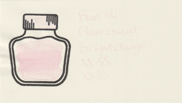 Scan of an ink swatch card made from MD paper
