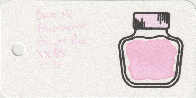 Scan of an ink swatch card made from Col-o-ring paper
