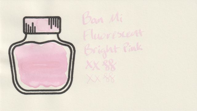 Scan of an ink swatch card made from MD paper