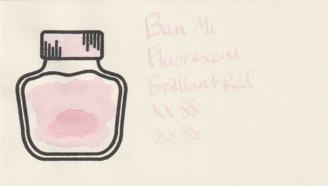 Scan of an ink swatch card made from MD paper
