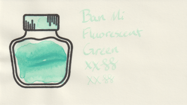 Scan of an ink swatch card made from MD paper