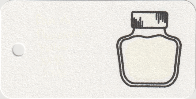 Scan of an ink swatch card made from Col-o-ring paper