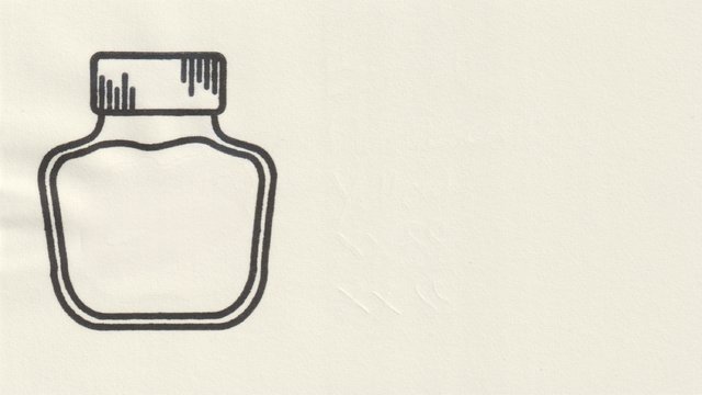 Scan of an ink swatch card made from MD paper