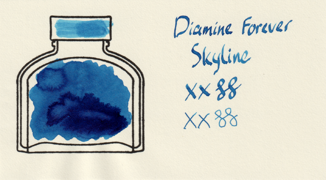 Scan of an ink swatch card made from MD paper