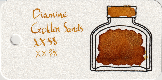 Scan of an ink swatch card made from Col-o-ring paper