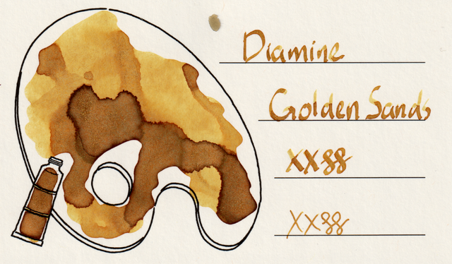Scan of an ink swatch card made from Iroful paper