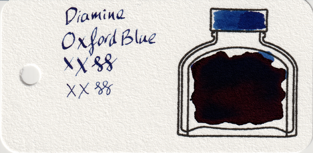 Scan of an ink swatch card made from Col-o-ring paper