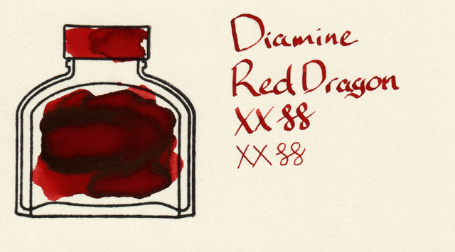 Scan of an ink swatch card made from MD paper