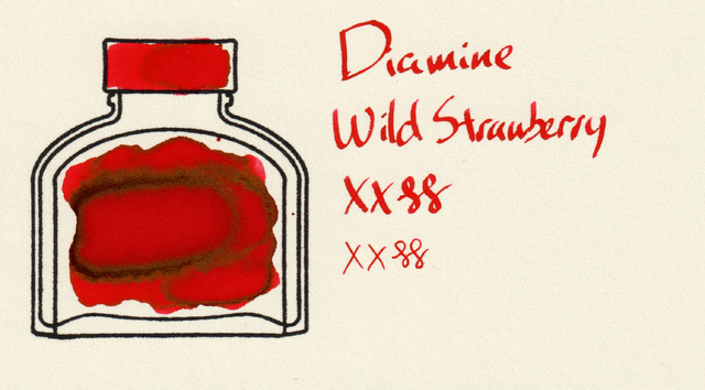 Scan of an ink swatch card made from MD paper