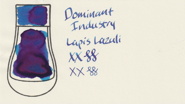 Scan of an ink swatch card made from MD paper