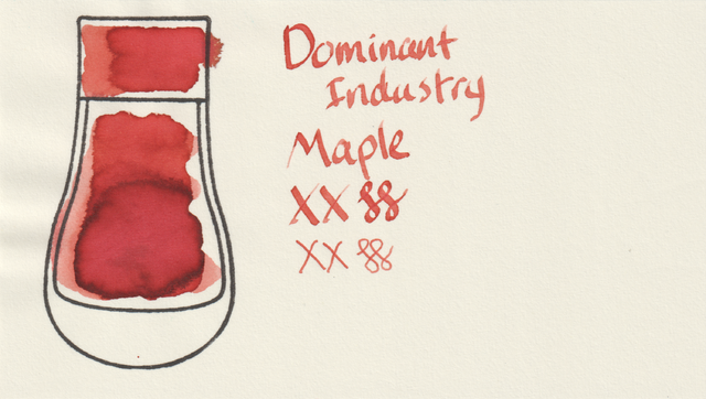Scan of an ink swatch card made from MD paper