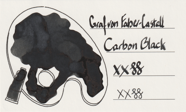 Scan of an ink swatch card made from Iroful paper
