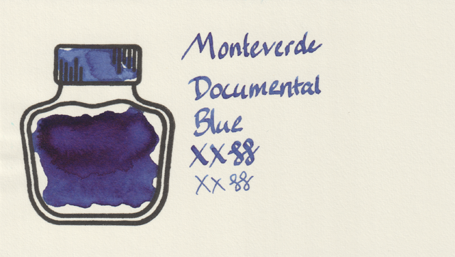 Scan of an ink swatch card made from MD paper