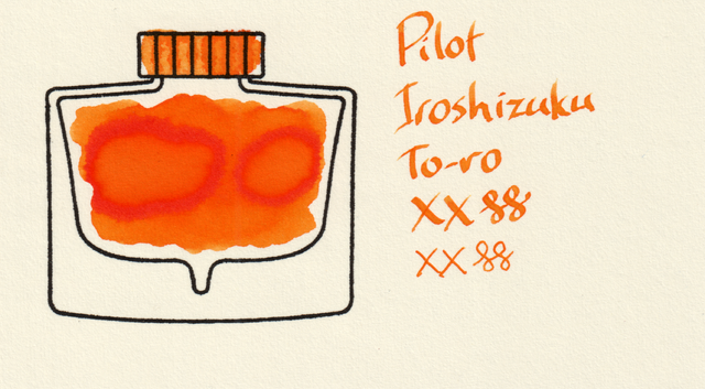 Scan of an ink swatch card made from MD paper