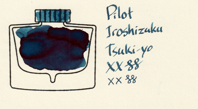 Scan of an ink swatch card made from MD paper