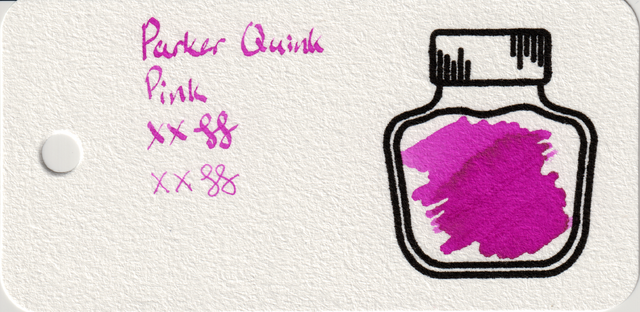 Scan of an ink swatch card made from Col-o-ring paper