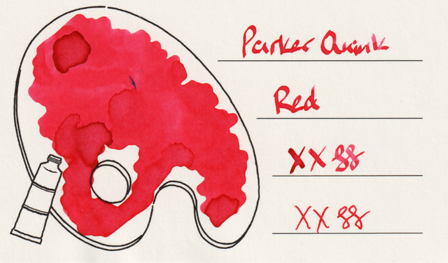 Scan of an ink swatch card made from Iroful paper