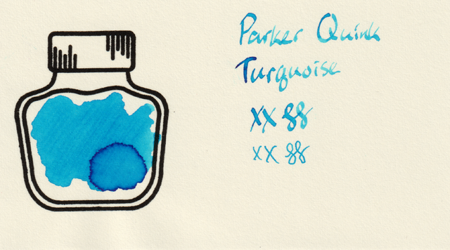 Scan of an ink swatch card made from MD paper