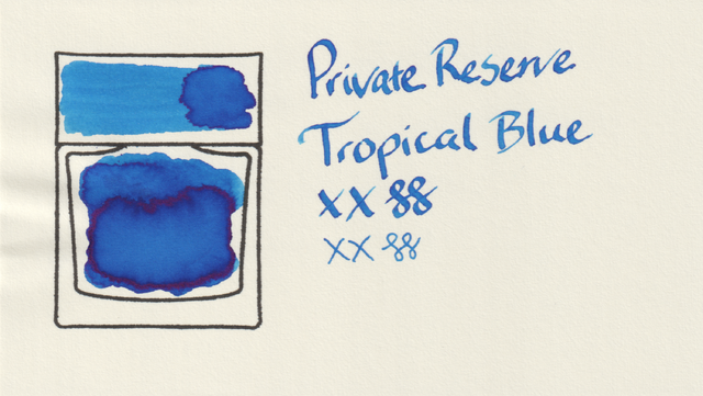 Scan of an ink swatch card made from MD paper