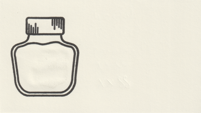 Scan of an ink swatch card made from MD paper