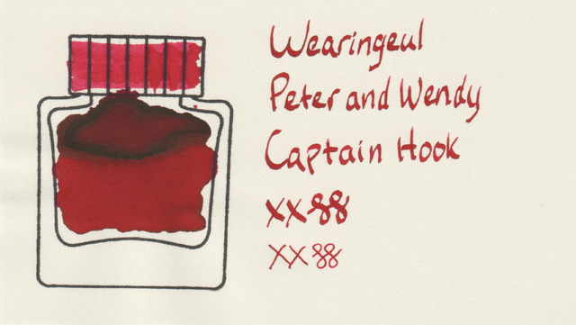 Scan of an ink swatch card made from MD paper